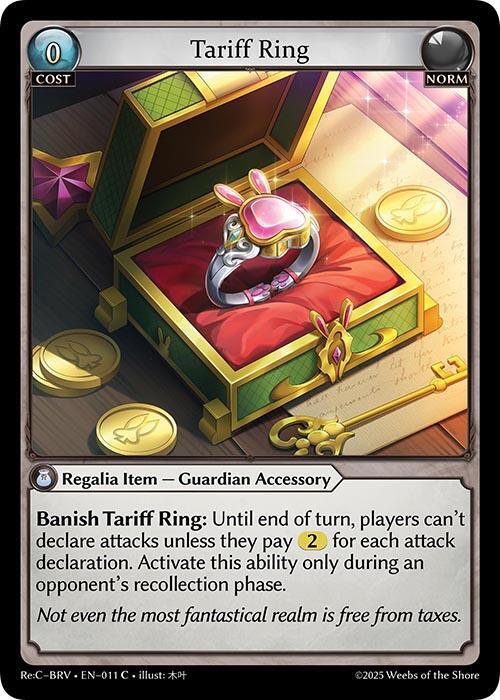 Tariff Ring, Merlin Re: Collection, Brilliant Vestige 011