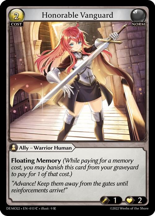 Honorable Vanguard, 2022 Demo Deck 013