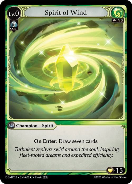 Spirit of Wind, 2023 Demo Deck 002