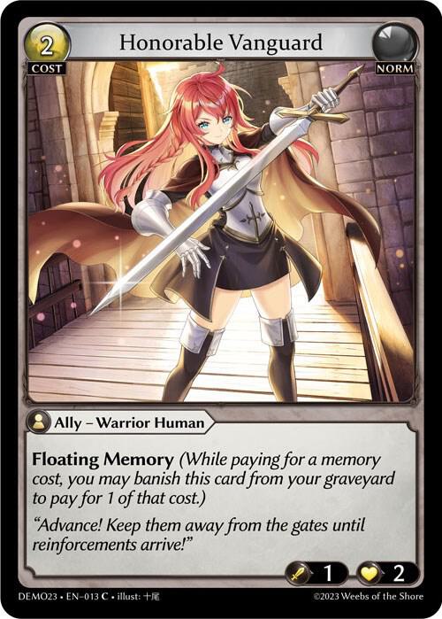 Honorable Vanguard, 2023 Demo Deck 013