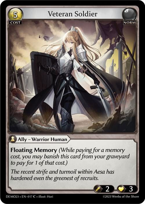 Veteran Soldier, 2023 Demo Deck 017