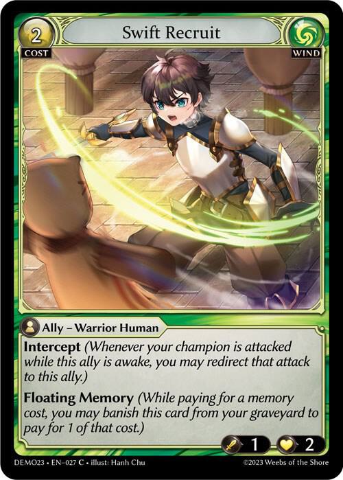 Swift Recruit, 2023 Demo Deck 027