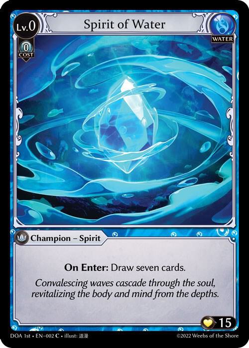 Spirit of Water, Dawn of Ashes 1st Edition 002