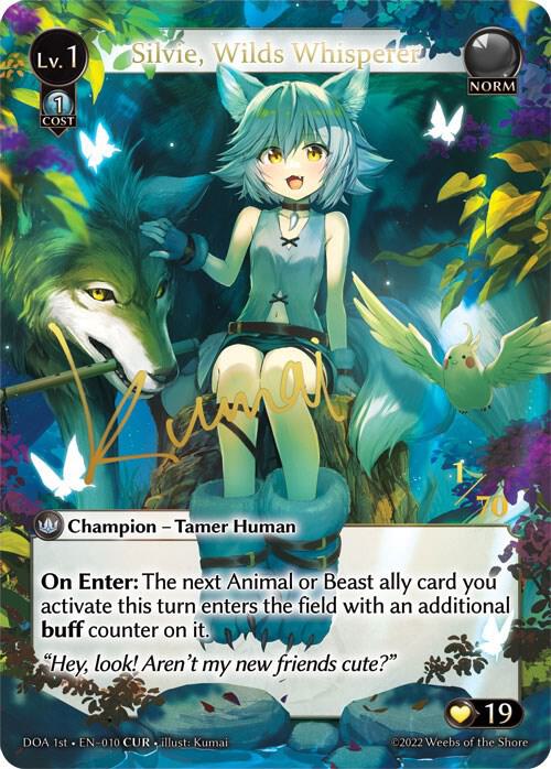 Silvie, Wilds Whisperer (CUR), Dawn of Ashes 1st Edition 010