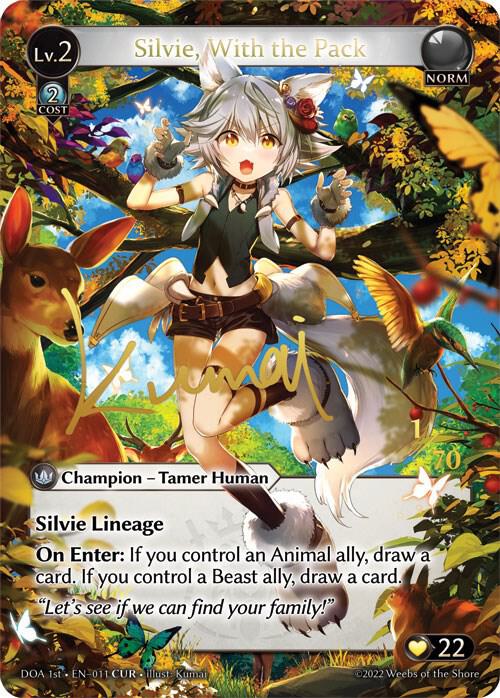 Silvie, With the Pack (CUR), Dawn of Ashes 1st Edition 011
