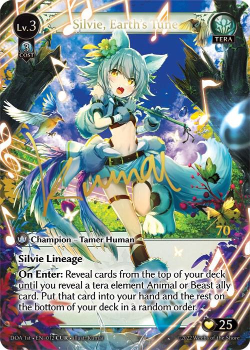 Silvie, Earth's Tune (CUR), Dawn of Ashes 1st Edition 012