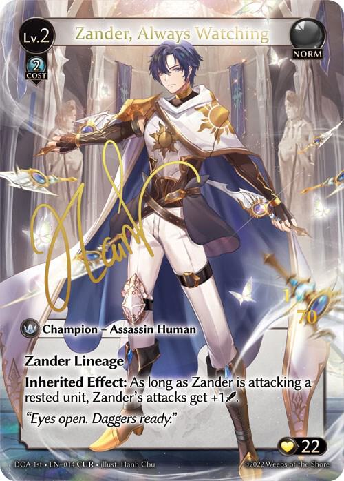 Zander, Always Watching (CUR), Dawn of Ashes 1st Edition 014