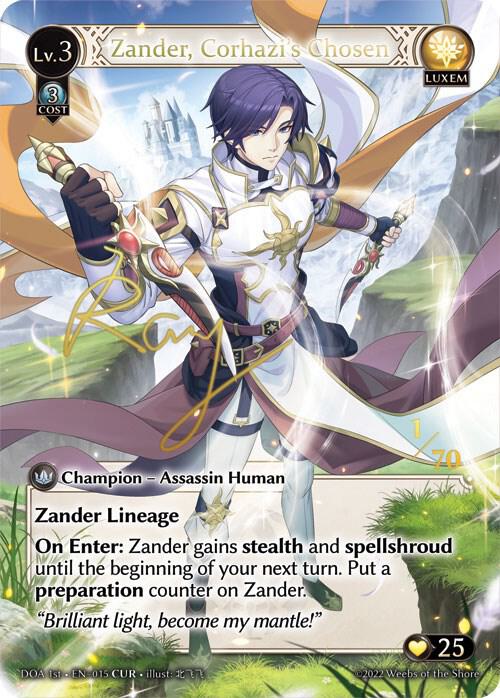 Zander, Corhazi's Chosen (CUR), Dawn of Ashes 1st Edition 015