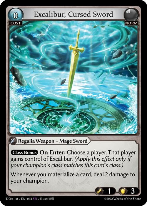 Excalibur, Cursed Sword, Dawn of Ashes 1st Edition 034