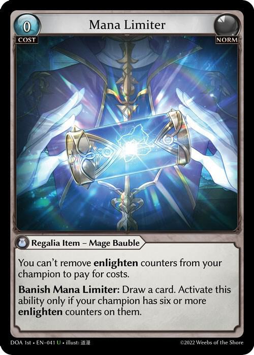 Mana Limiter, Dawn of Ashes 1st Edition 041