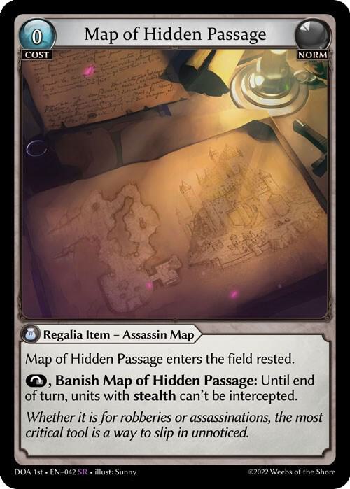 Map of Hidden Passage, Dawn of Ashes 1st Edition 042