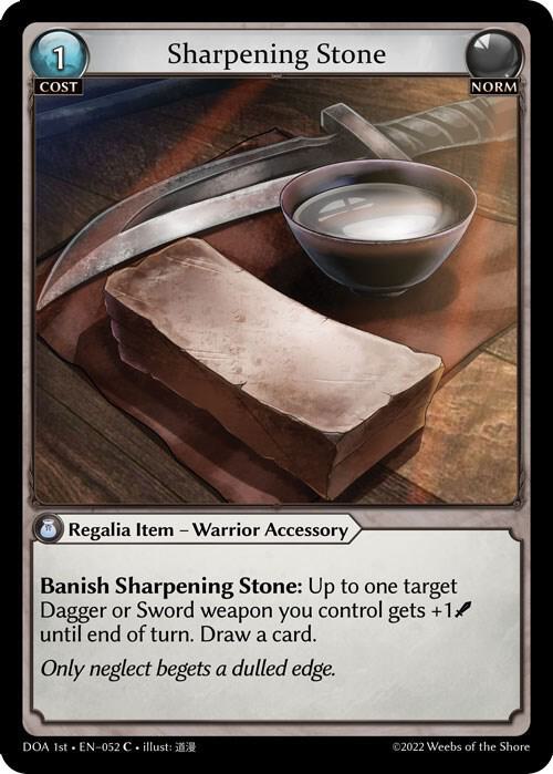 Sharpening Stone, Dawn of Ashes 1st Edition 052