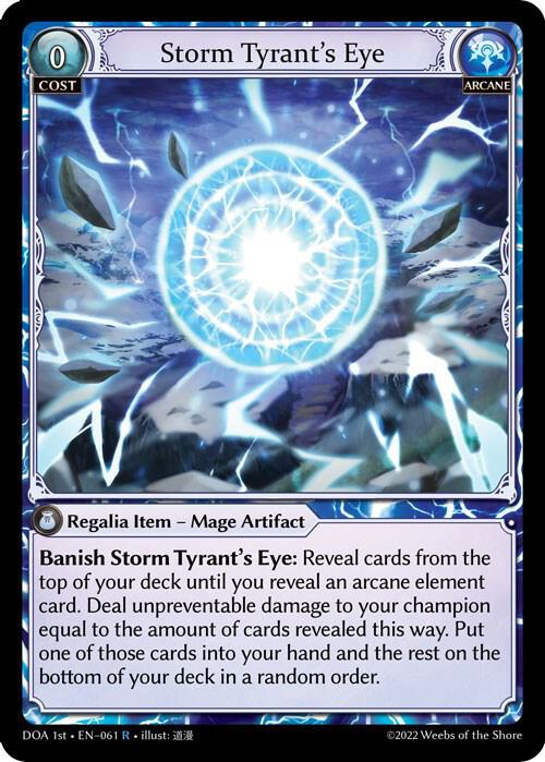 Storm Tyrant's Eye, Dawn of Ashes 1st Edition 061
