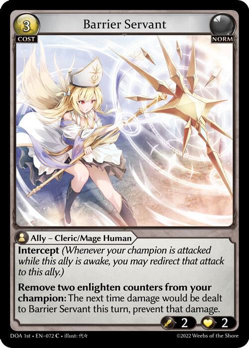 Barrier Servant, Dawn of Ashes 1st Edition 072