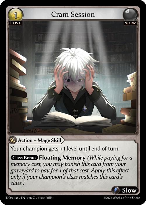 Cram Session, Dawn of Ashes 1st Edition 078
