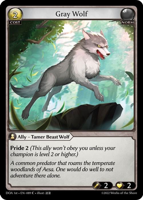 Gray Wolf, Dawn of Ashes 1st Edition 089