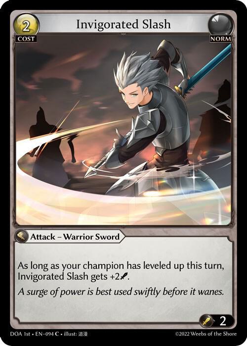 Invigorated Slash, Dawn of Ashes 1st Edition 094