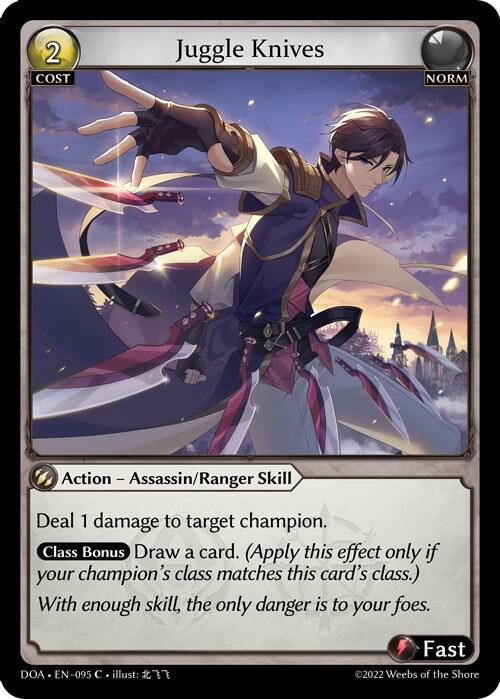 Juggle Knives, Dawn of Ashes 1st Edition 095