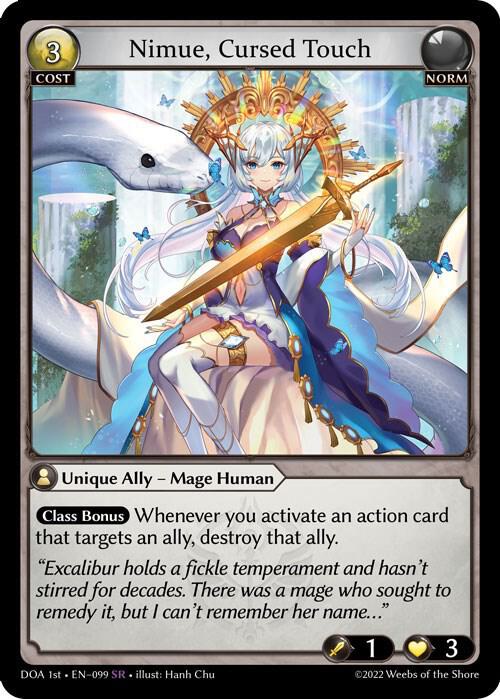 Nimue, Cursed Touch, Dawn of Ashes 1st Edition 099