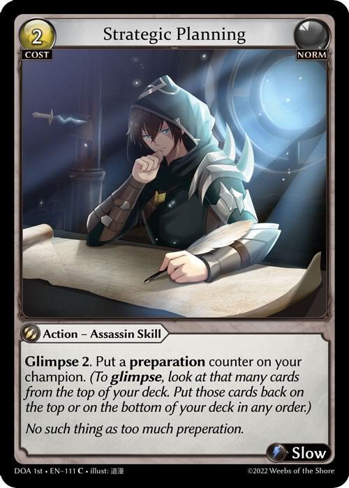 Strategic Planning, Dawn of Ashes 1st Edition 111