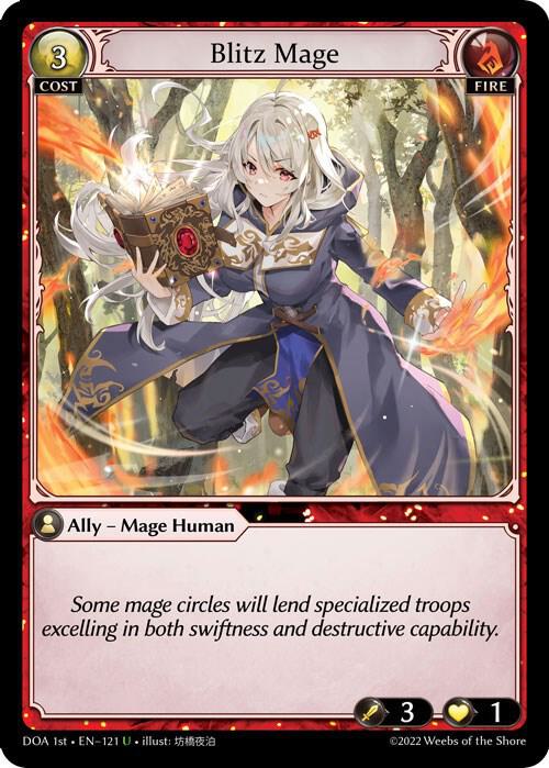 Blitz Mage, Dawn of Ashes 1st Edition 121
