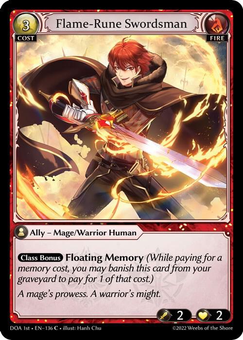 Flame-Rune Swordsman, Dawn of Ashes 1st Edition 136