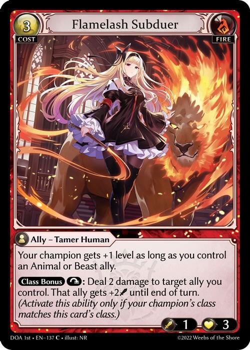 Flamelash Subduer, Dawn of Ashes 1st Edition 137