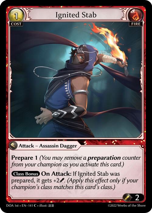 Ignited Stab, Dawn of Ashes 1st Edition 141