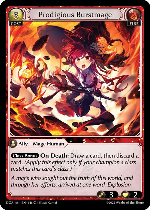 Prodigious Burstmage, Dawn of Ashes 1st Edition 148