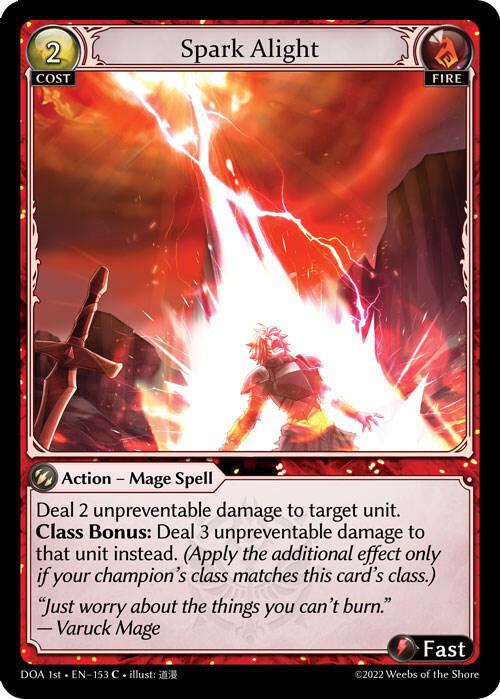 Spark Alight, Dawn of Ashes 1st Edition 153