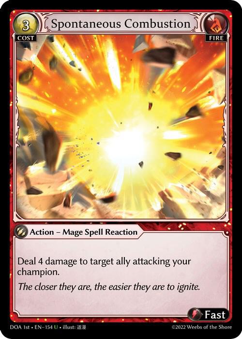 Spontaneous Combustion, Dawn of Ashes 1st Edition 154
