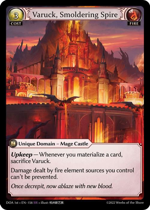 Varuck, Smoldering Spire, Dawn of Ashes 1st Edition 158