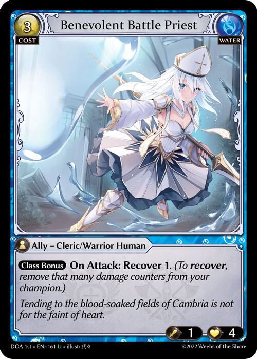 Benevolent Battle Priest, Dawn of Ashes 1st Edition 161