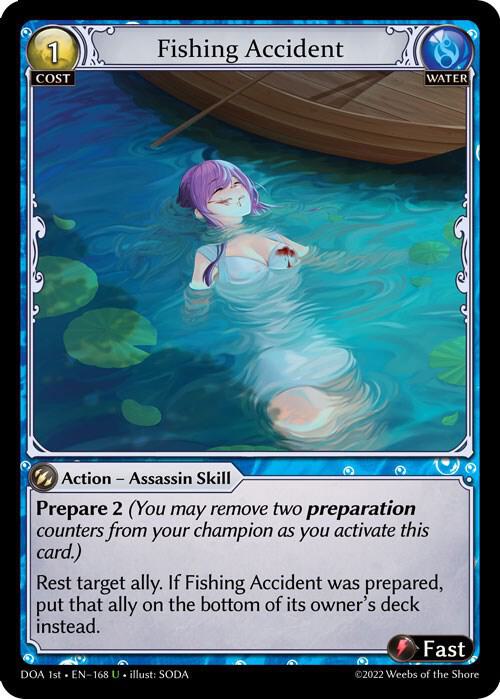 Fishing Accident, Dawn of Ashes 1st Edition 168