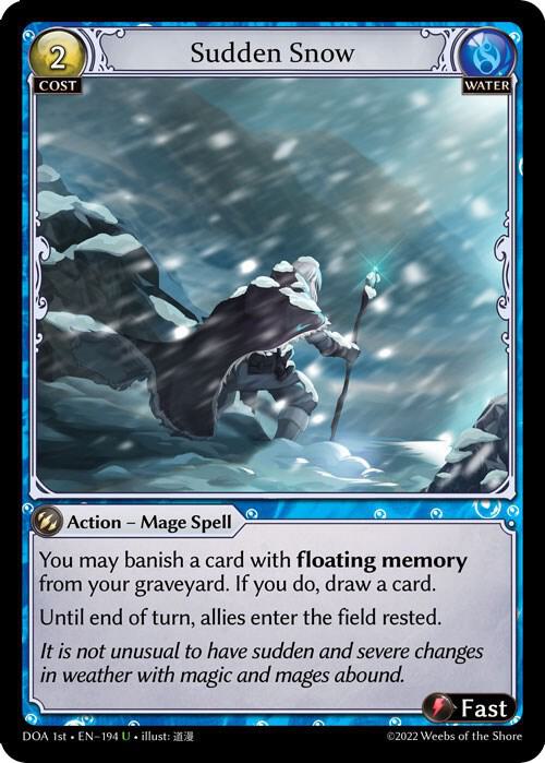 Sudden Snow, Dawn of Ashes 1st Edition 194