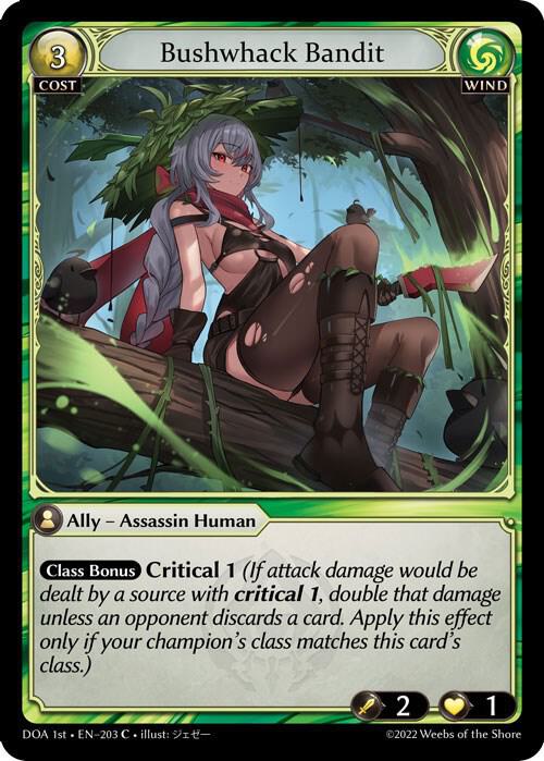 Bushwhack Bandit, Dawn of Ashes 1st Edition 203