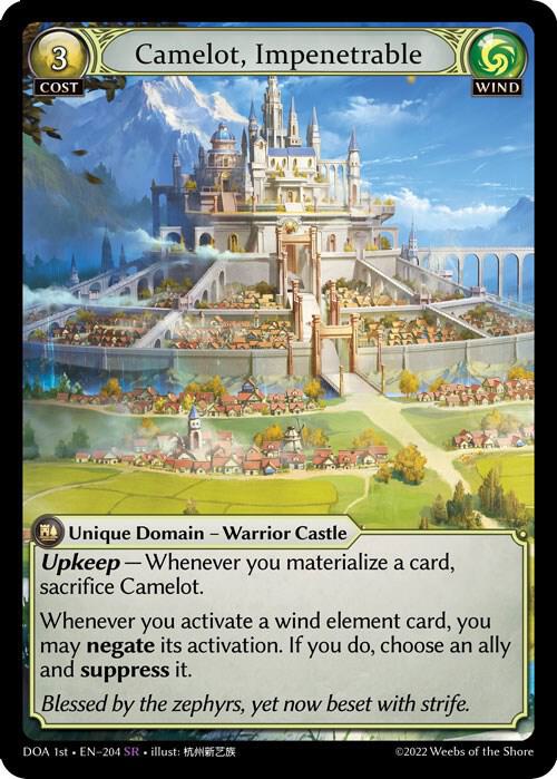 Camelot, Impenetrable, Dawn of Ashes 1st Edition 204