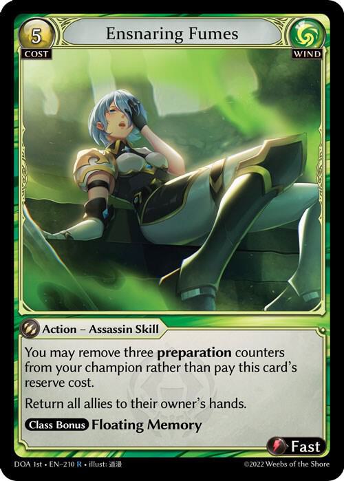 Ensnaring Fumes, Dawn of Ashes 1st Edition 210