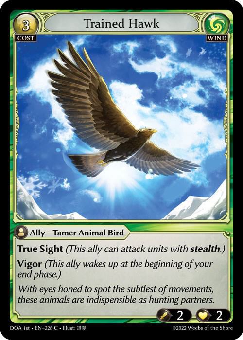Trained Hawk, Dawn of Ashes 1st Edition 228