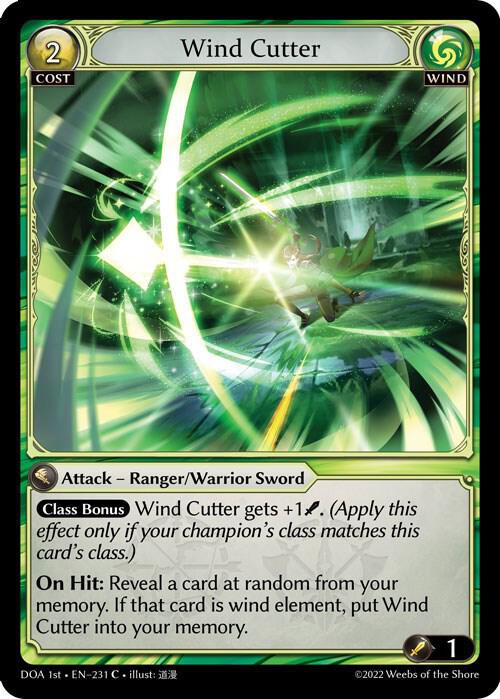 Wind Cutter, Dawn of Ashes 1st Edition 231