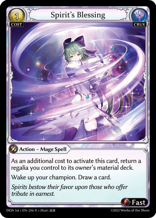 Spirit's Blessing, Dawn of Ashes 1st Edition 256