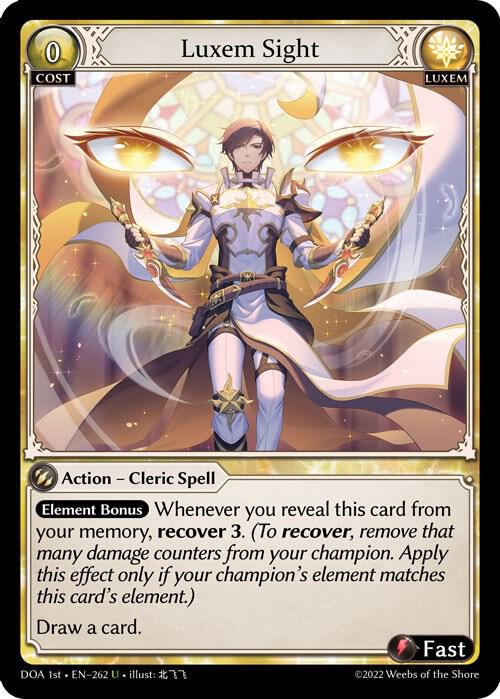 Luxem Sight, Dawn of Ashes 1st Edition 262