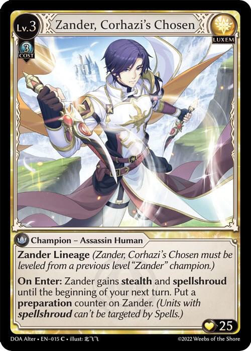Zander, Corhazi's Chosen, Dawn of Ashes Alter Edition 015