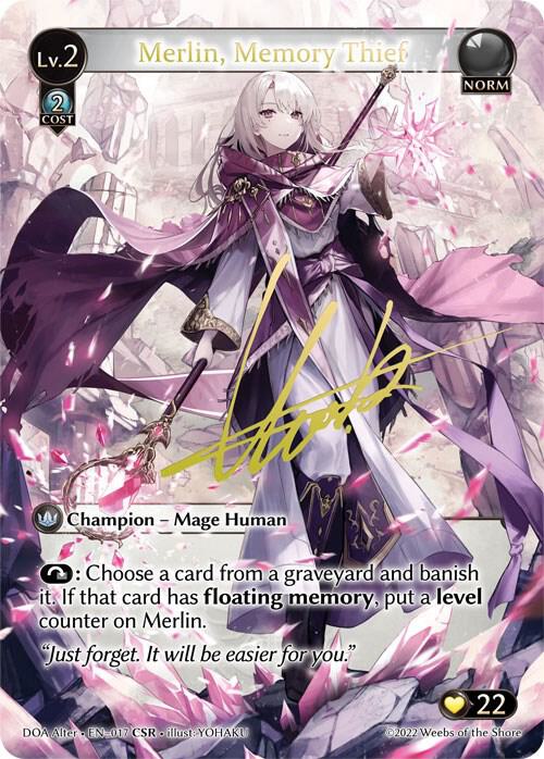 Merlin, Memory Thief (CSR), Dawn of Ashes Alter Edition 017