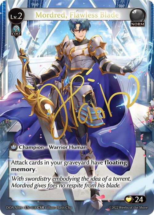 Mordred, Flawless Blade (CSR), Dawn of Ashes Alter Edition 018