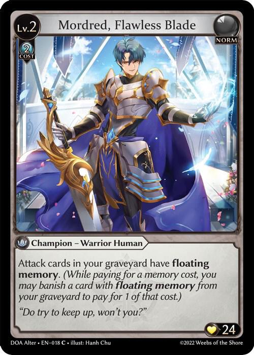 Mordred, Flawless Blade, Dawn of Ashes Alter Edition 018