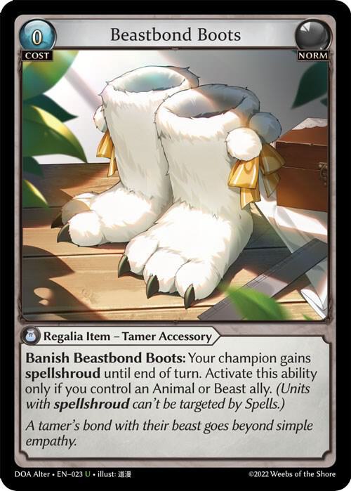 Beastbond Boots, Dawn of Ashes Alter Edition 023