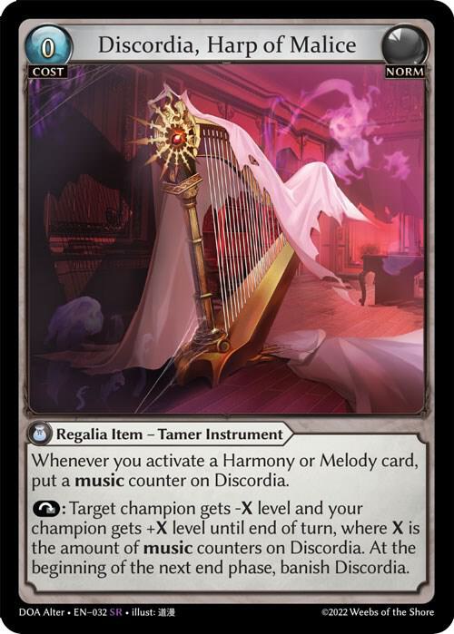 Discordia, Harp of Malice, Dawn of Ashes Alter Edition 032