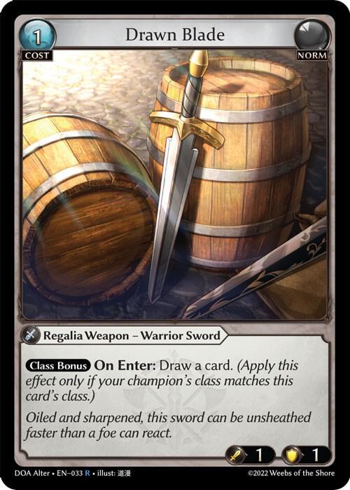Drawn Blade, Dawn of Ashes Alter Edition 033