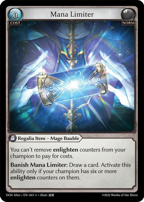 Mana Limiter, Dawn of Ashes Alter Edition 041